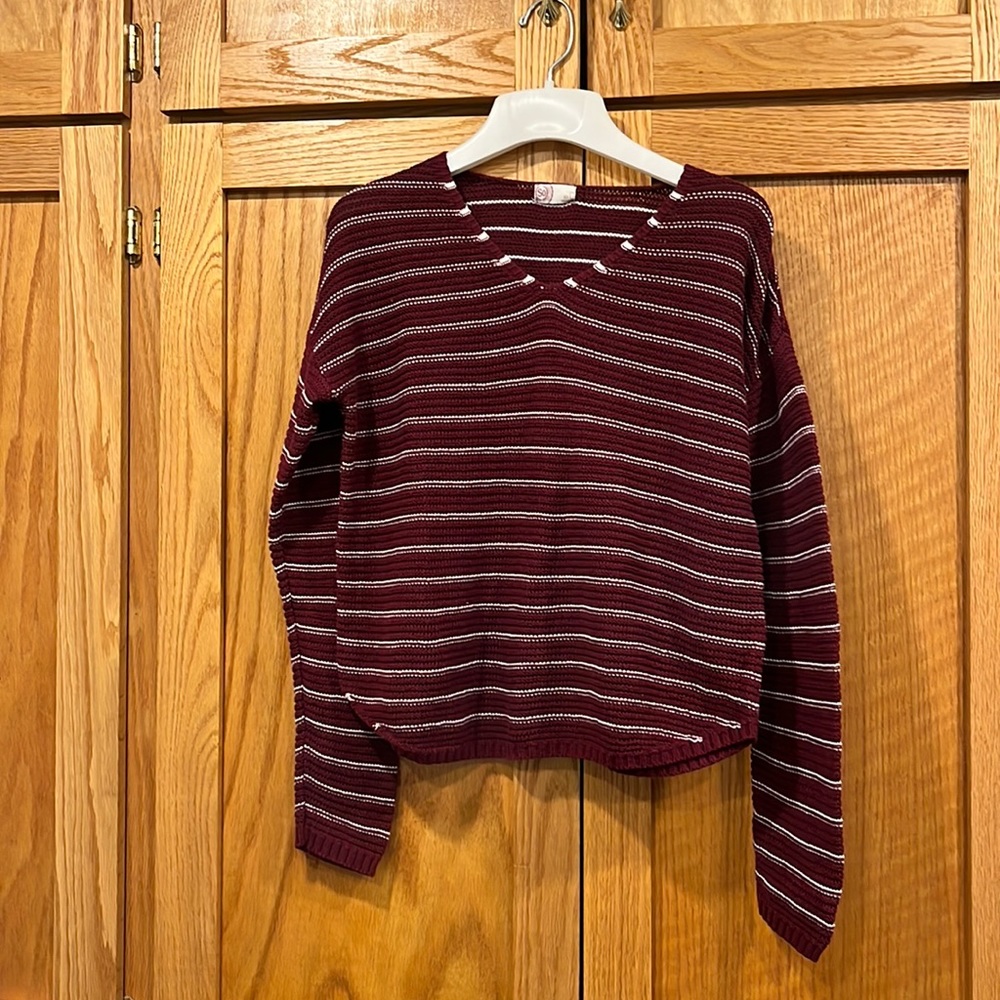 SO striped sweater